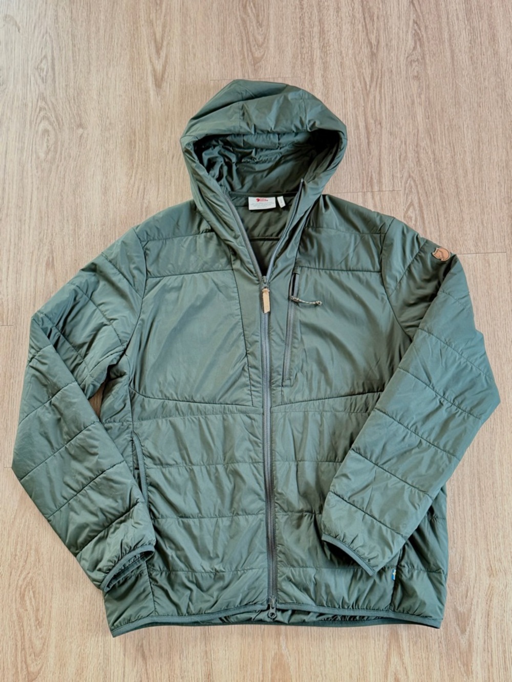 Fjallraven Keb Padded Hoodie - Olive Green